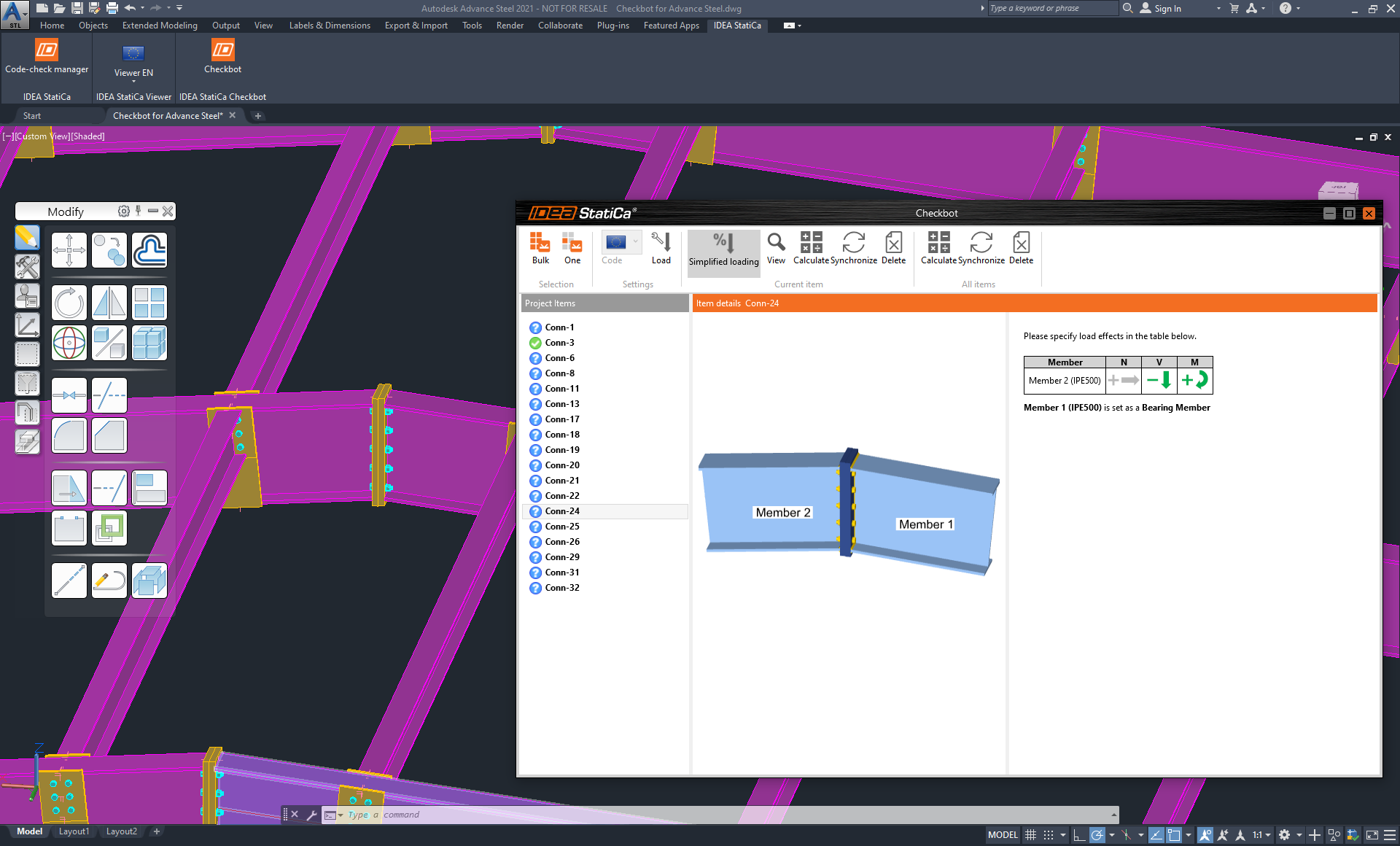 Checkbot for Autodesk Advance Steel